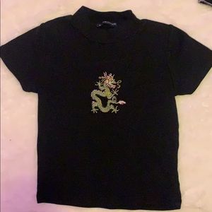 Brandy Melville black mock neck